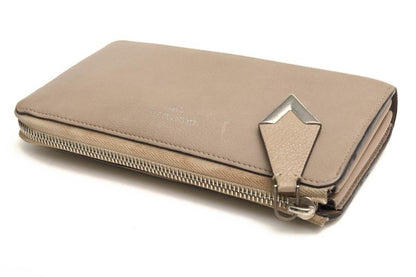 Louis Vuitton Long Wallet Ladies Women Leather Genuine Leather Beige M60147