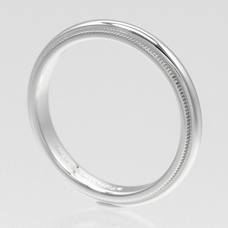 Tiffany & Co Together Millegrain Band 3mm (0.12in) Model Pt950platinum #16