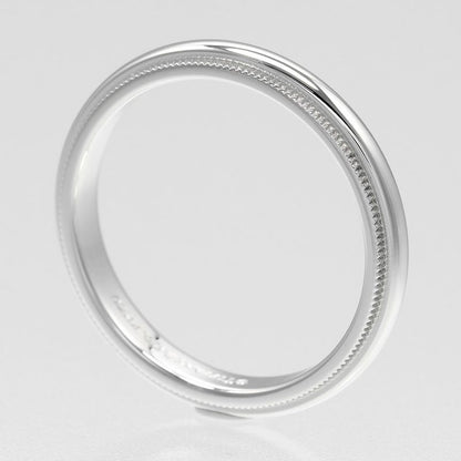 Tiffany & Co Together Millegrain Band 3mm (0.12in) Model Pt950platinum #16