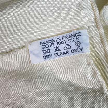 Hermes Carre 90 Les Perles De Turukana Pearls Scarf Silk Beige