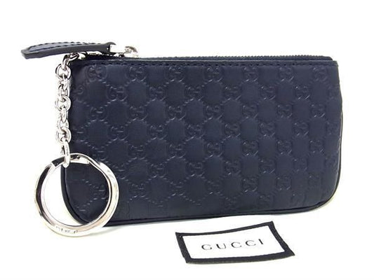 Pattern Gucci 544476 Micro Guccissima Leather Coin Case Coin Purse Dark