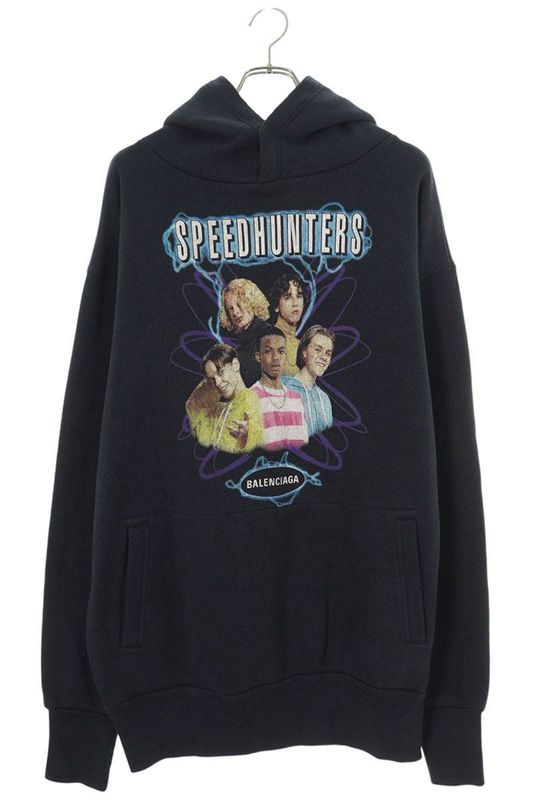 Balenciaga 19AW 541707 Tcv37 Speedhunters Pullover Hoodie Men's XS
