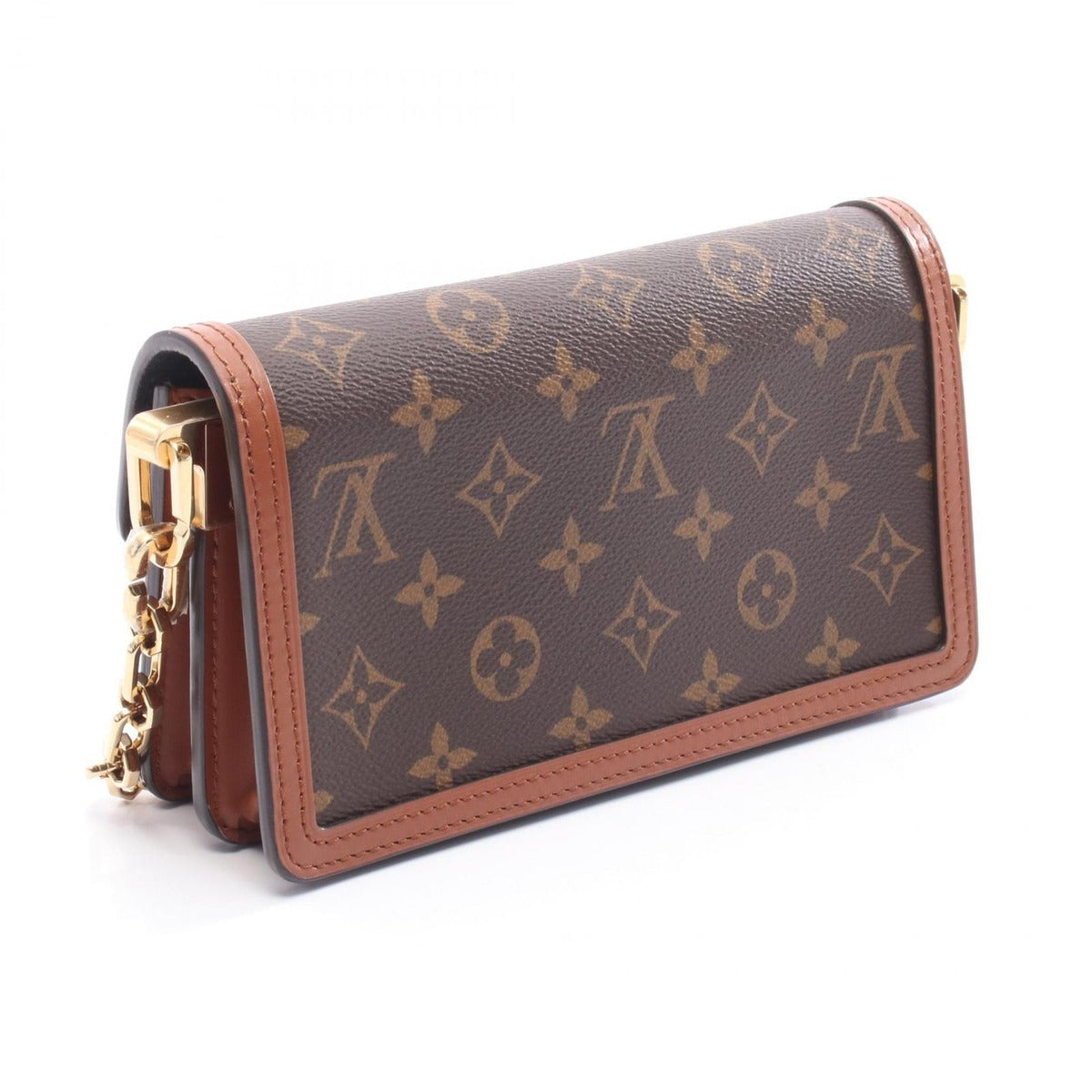 Louis Vuitton Shoulder Bag Dauphine East West Canvas Leather — view 2