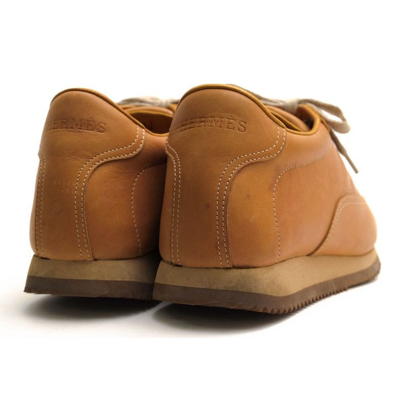 Hermes Shoes Sneakers Low Cut Women Leather Brown Quick — view 4
