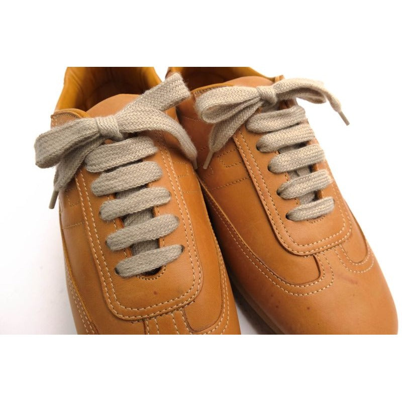 Hermes Shoes Sneakers Low Cut Women Leather Brown Quick — view 6
