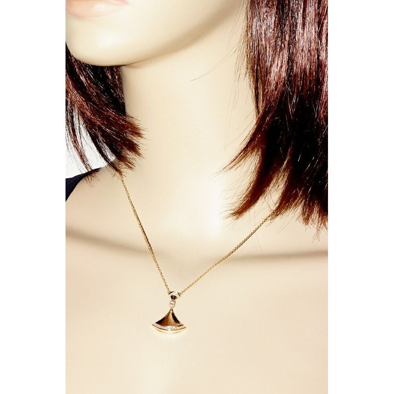 Bulgari Pendant Necklace 18K Yellow Gold Diamond Diva Dream — view 2