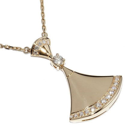 Bulgari Pendant Necklace 18K Yellow Gold Diamond Diva Dream