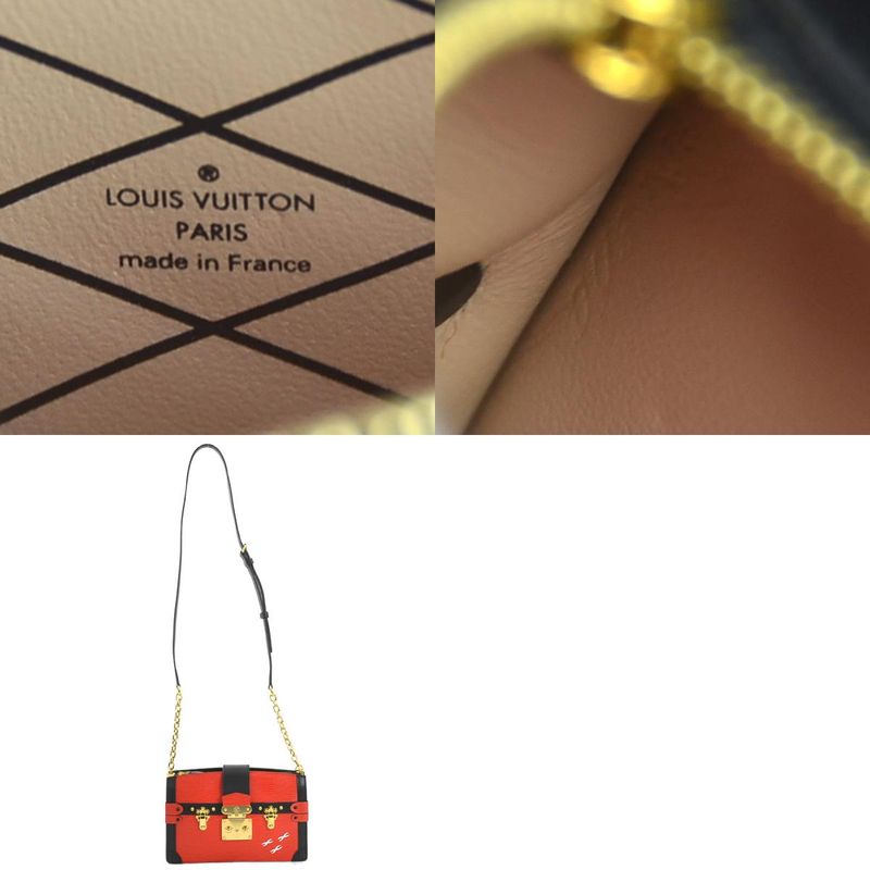 Louis Vuitton Crossbody Shoulder Bag Clutch Bag Epi Trunk Clutch M51697