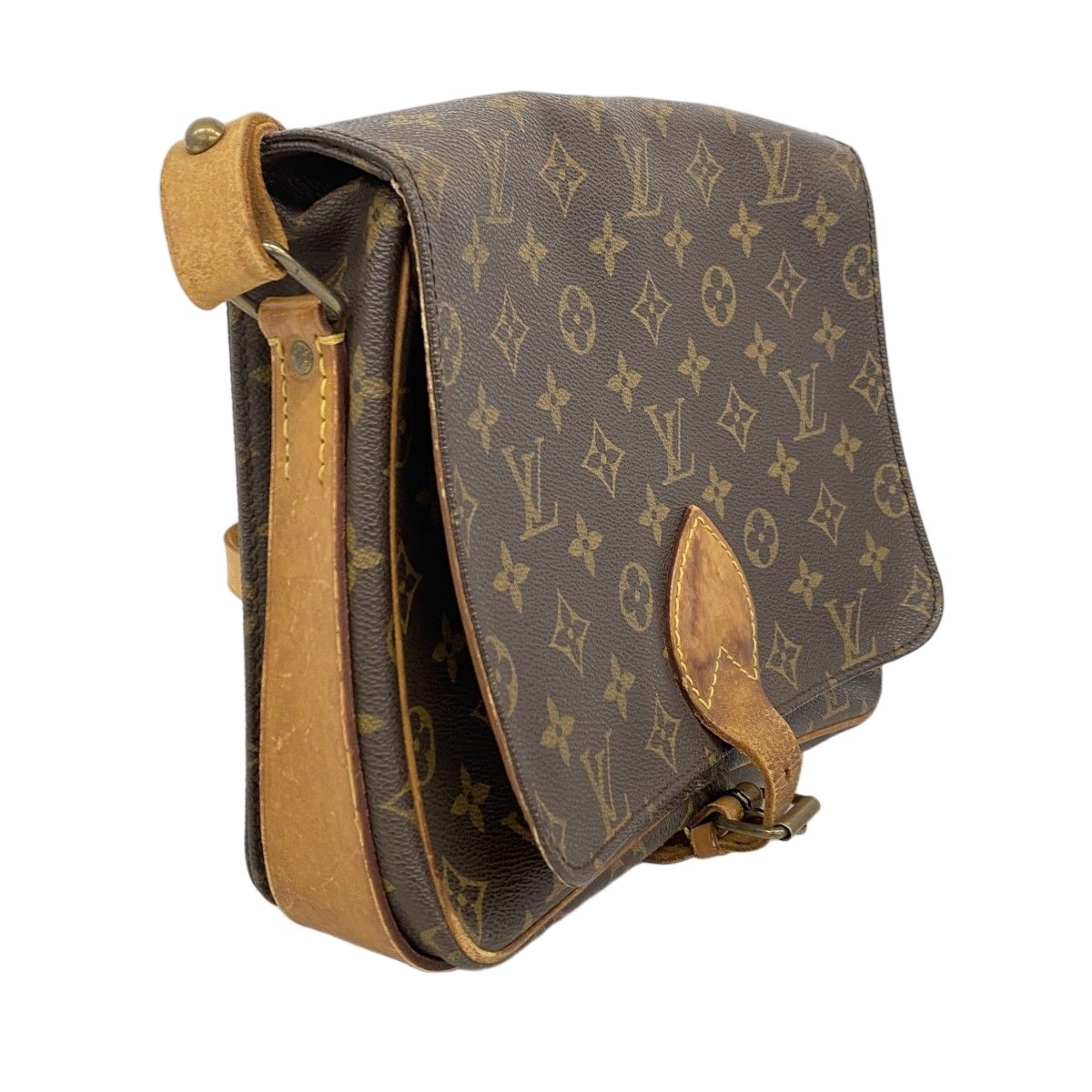 Louis Vuitton Shoulder Bag Monogram Cartouchiere GM Brown — view 2