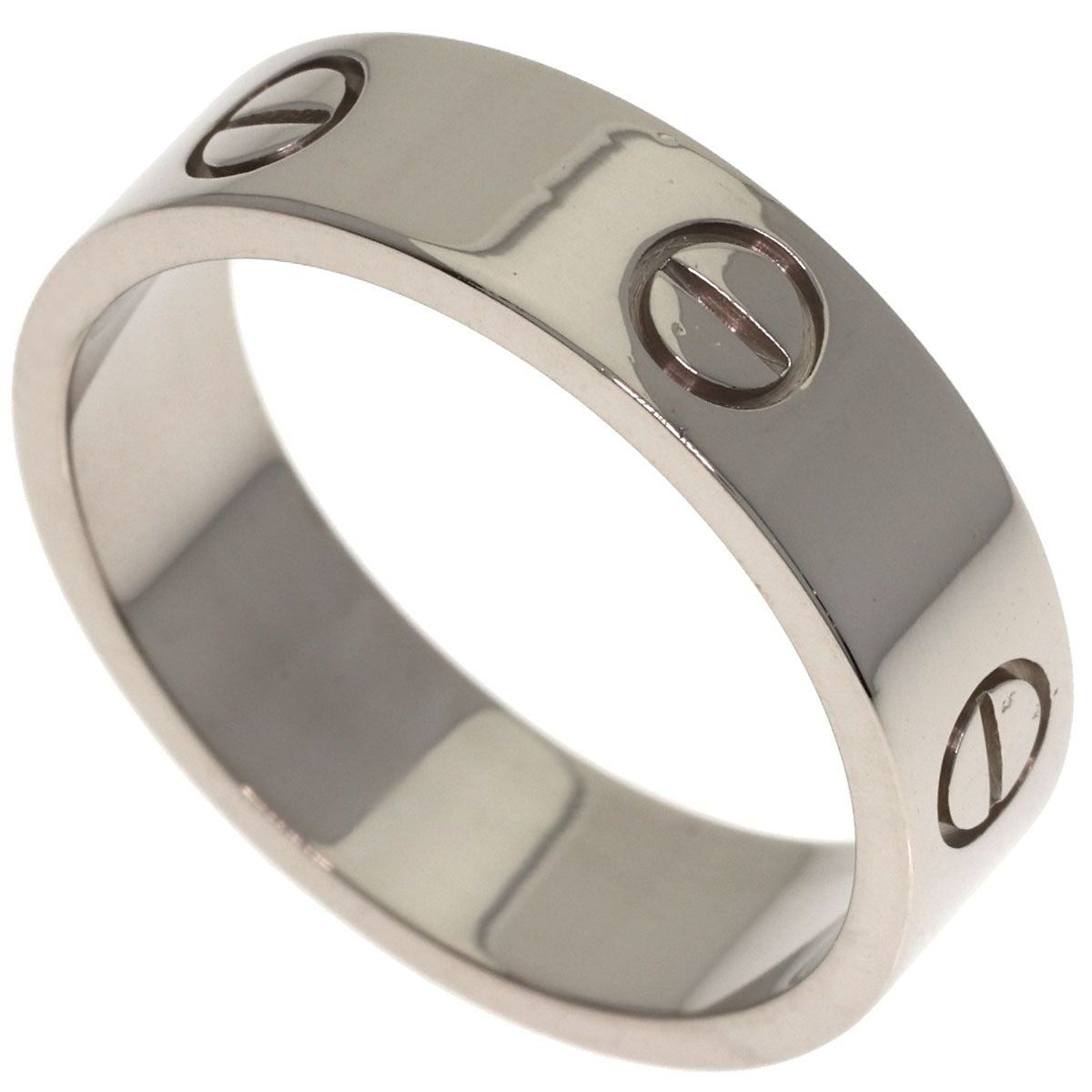 Cartier Love Ring 61 18k White Gold