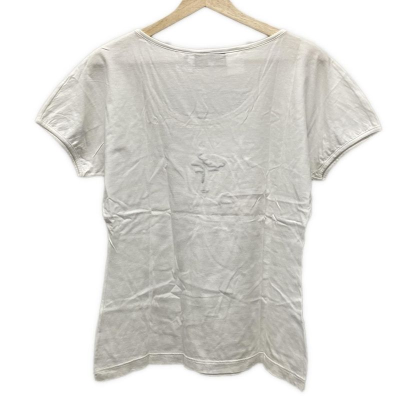 Fendi Short Sleeve T-shirt Size J 42 Women - White Black And Red Embroidery