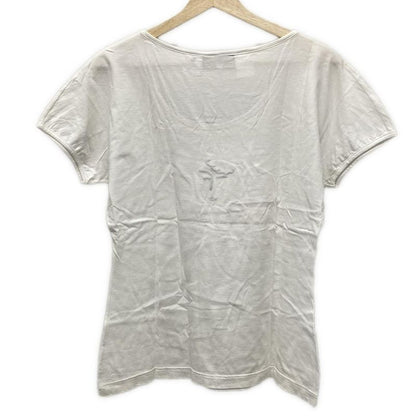 Fendi Short Sleeve T-shirt Size J 42 Women - White Black And Red Embroidery