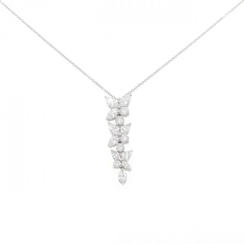 Tiffany & Co Victoria Mixed Cluster Drop Necklace