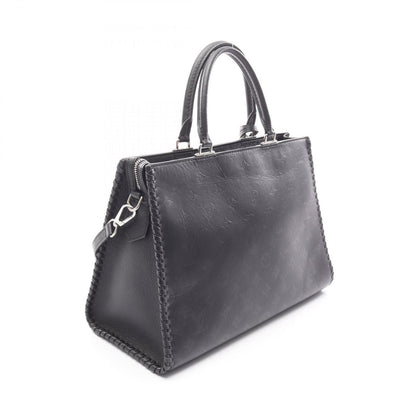 Louis Vuitton Tote Very Zip Noir Black Leather — view 2