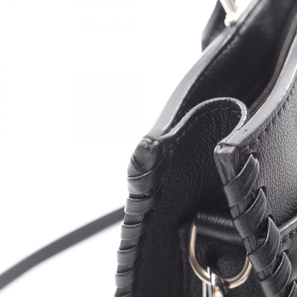 Louis Vuitton Tote Very Zip Noir Black Leather — view 7