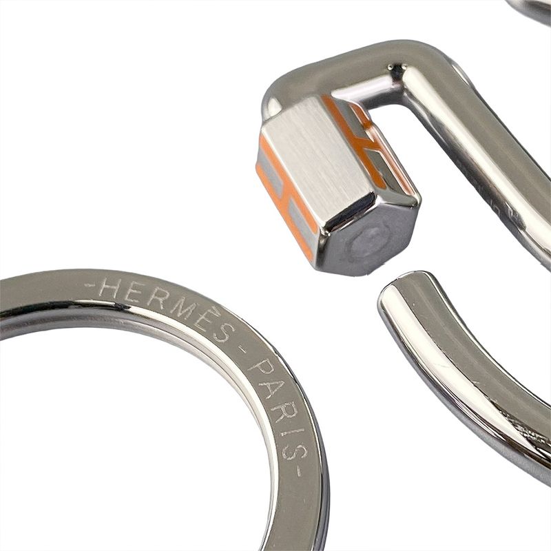 Hermes Faille A Cheval Key Ring