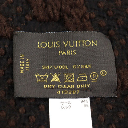 Louis Vuitton 413287 Echarpe Logomania Silk-blend Monogram Fringed