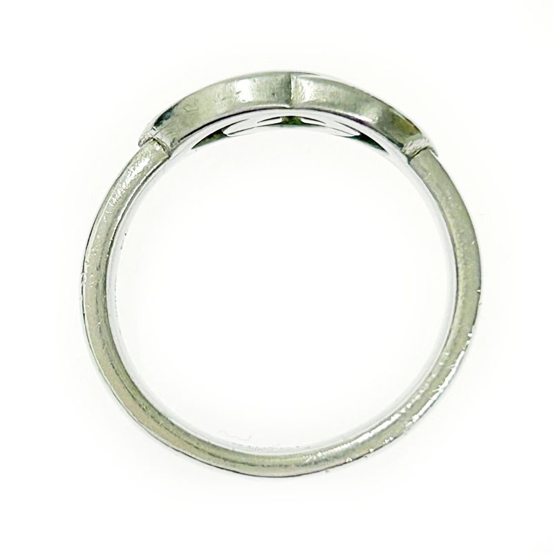 Gucci Silver Interlocking G Ring 5.2g 925 Engraved 365550 Ring