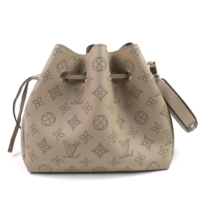 Louis Vuitton M57201 Bella Mahinaleather With Pouch Drawstring Chain Shoulder