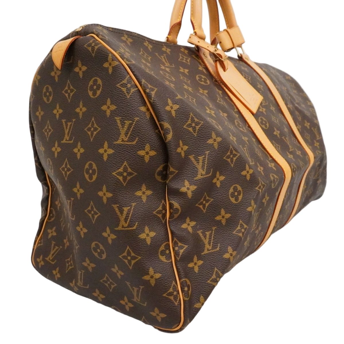 Louis Vuitton Boston Bag Monogram Keepall 55 Brown — view 2