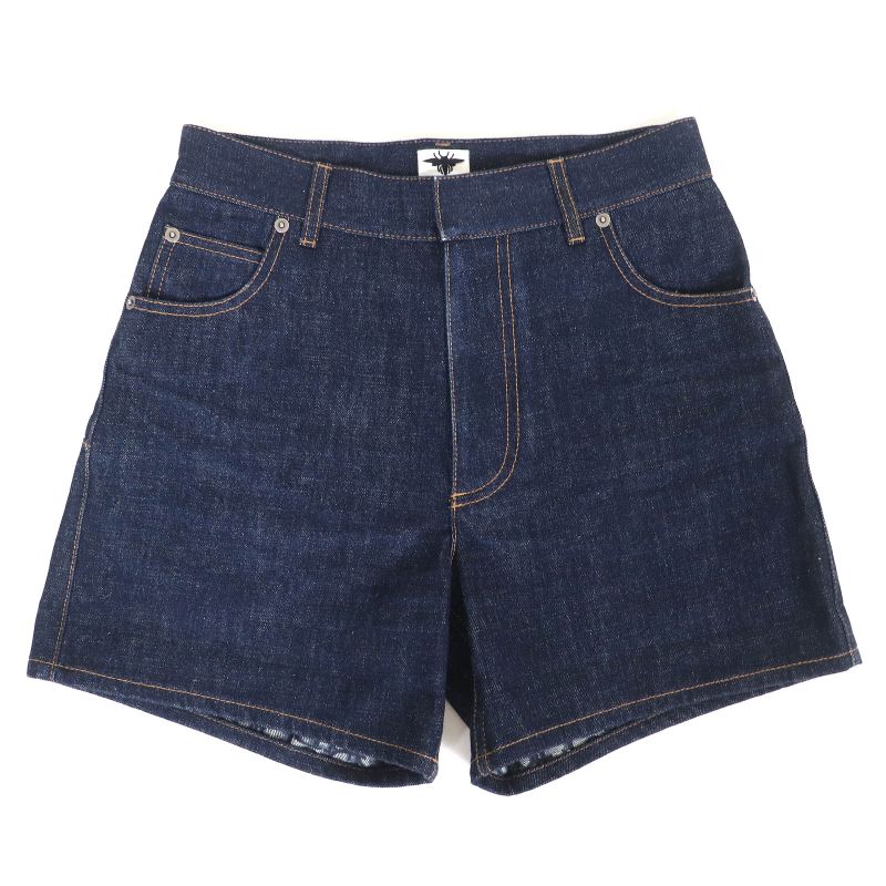 Christian DIOR 25SS 512p44a3426 100% Cotton Lined Oblique Logo Patch Denim