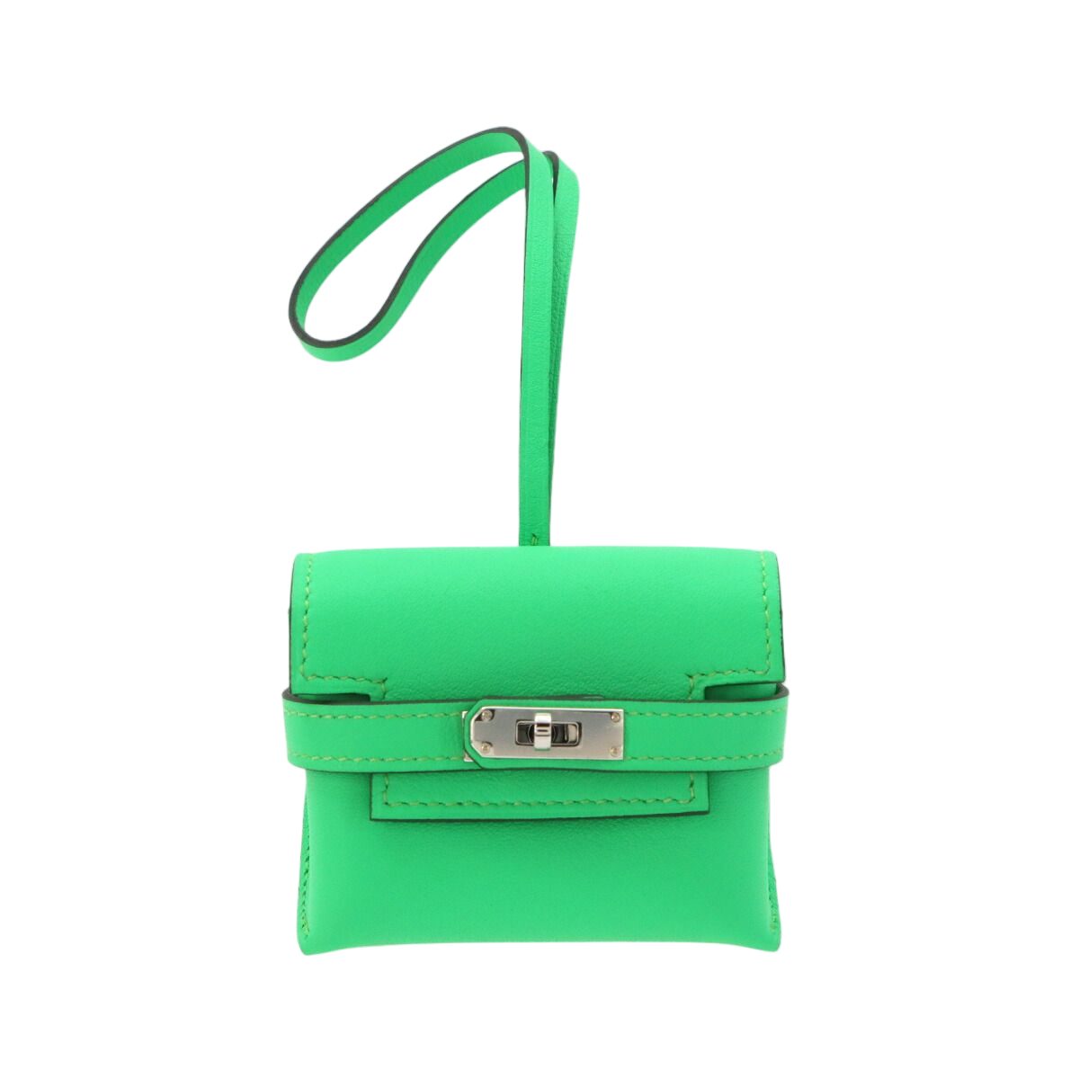Hermes Kelly Festival Bag Charm Swift Vert Comic