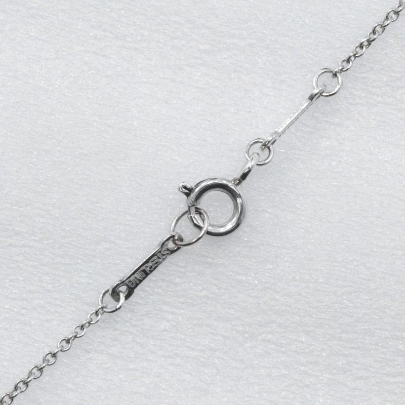 Tiffany & Co Open Teardrop Elsa Peretti 925 Silver Ladies 2.7g Necklace