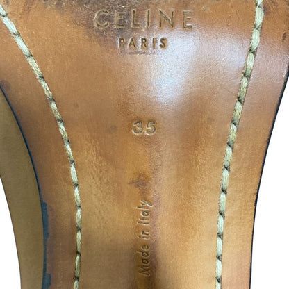 Good Celine Phoebe Period Metal Heel Thong Sandals Size 35 Approx 22cm (8.66in)