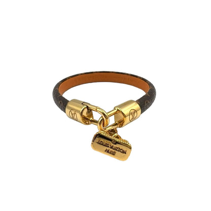 Louis Vuitton Bracelet Alma Monogram Gold Brown