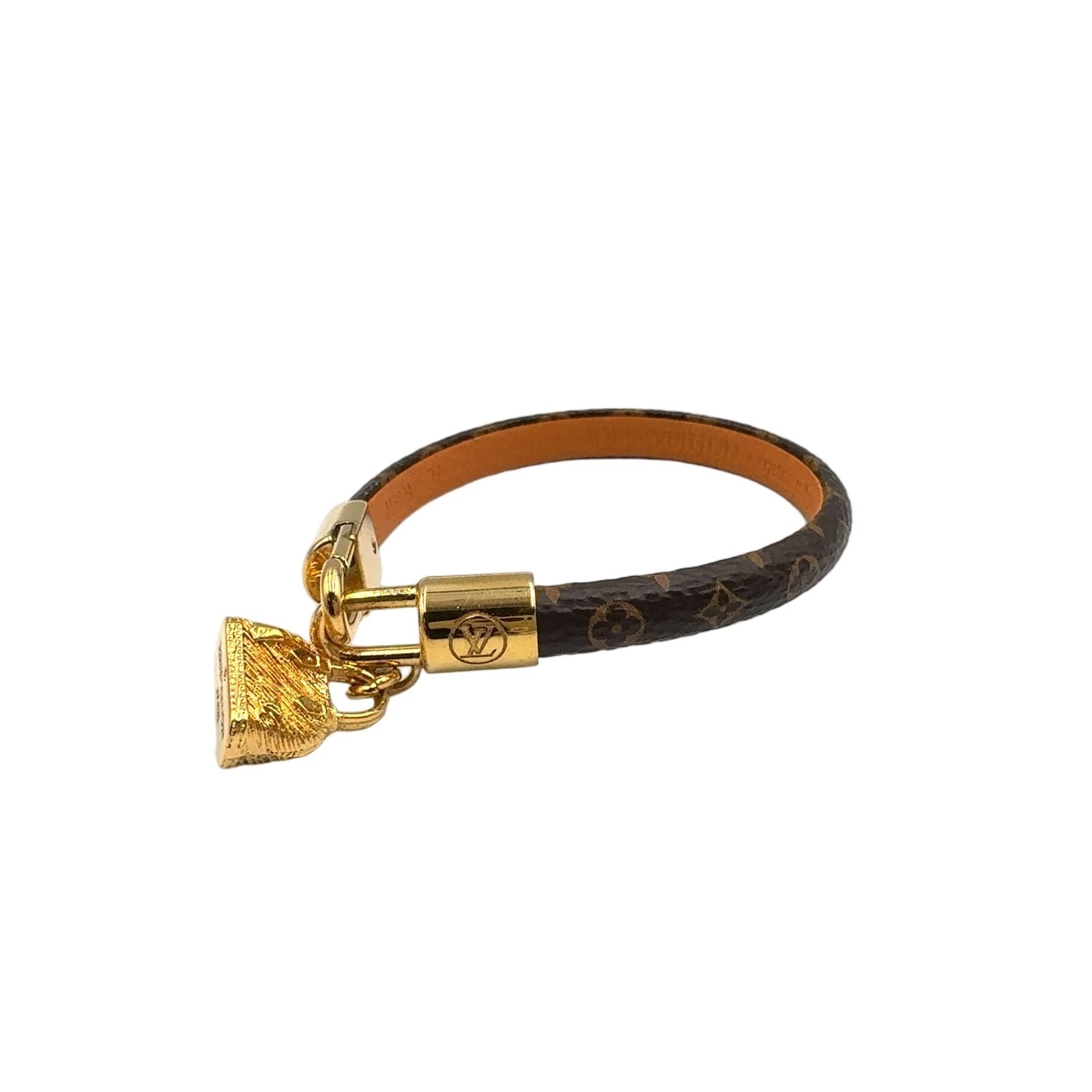 Louis Vuitton Bracelet Alma Monogram Gold Brown — view 2
