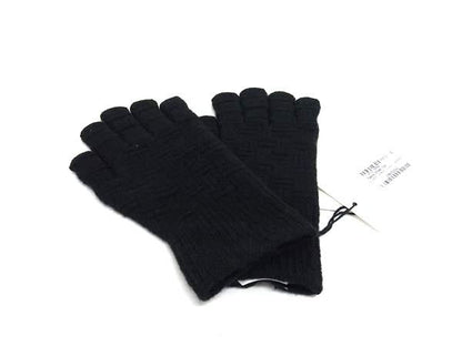 Bottega Veneta Wool And Cashmere Gloves Winter Wear Size S Black Fl7616