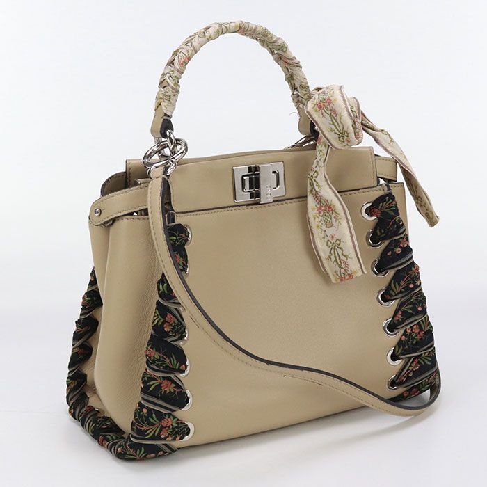 Fendi 2WAY Peekaboo Mini 8bn244 Handbag Calf Ladies