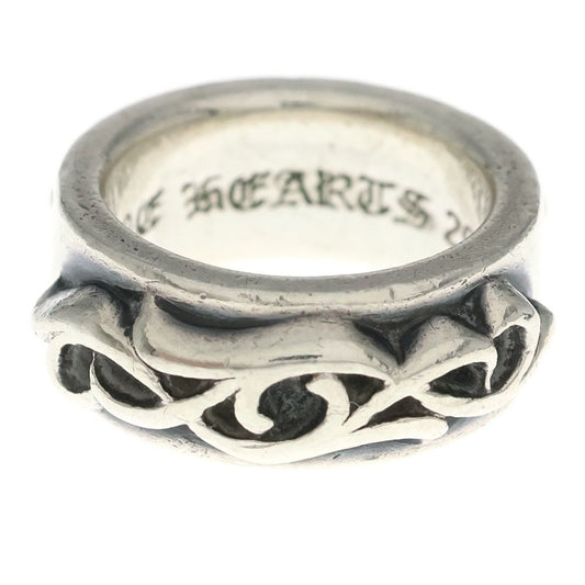 Chrome Hearts Dbl Narrow Vine Band Double Ring Silver