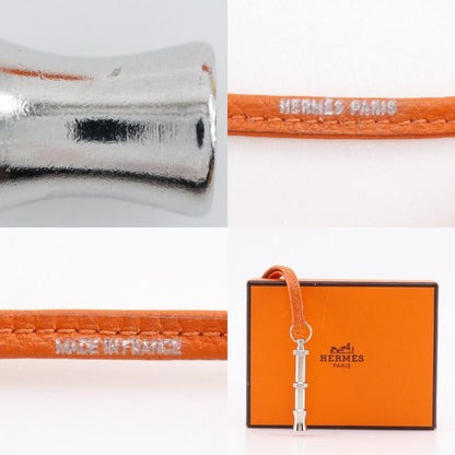 Hermes Siffre Ultrasonic Whistle Courchevel X Metal Orange/silver Ladies 20g