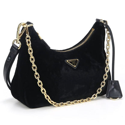 Prada Velvet Mini Bag Re-edition 1bc204 2C7Q F0002 Shoulder Bag Viscose Cupro