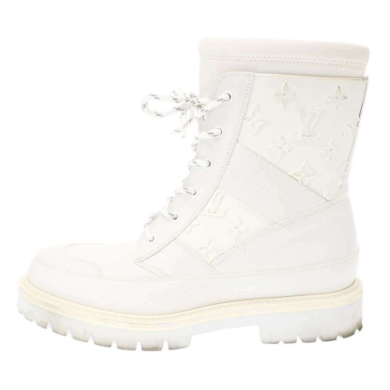 Louis Vuitton 20ss Landscape Line Monogram Boots 7 White 7
