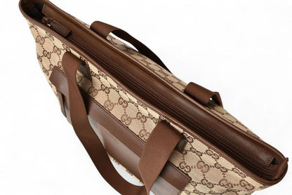 Gucci Tote Shopping Bag A4 Gucci GG Canvas GG Beige Brown 34339