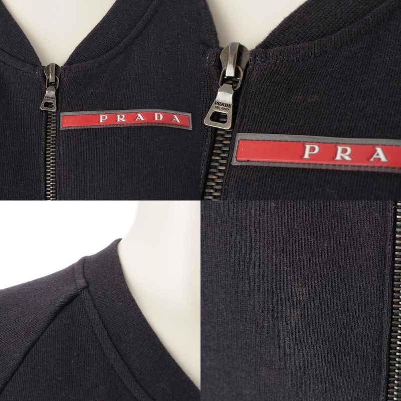 Prada Sport Cotton Stajan Jacket Black Navy
