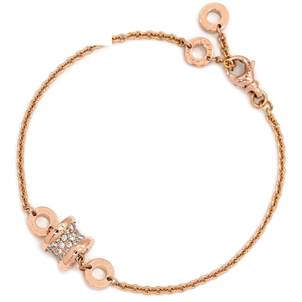 Bvlgari Bracelet B.Zero1 Element Diamond Pink Gold SM 18K Rose Gold