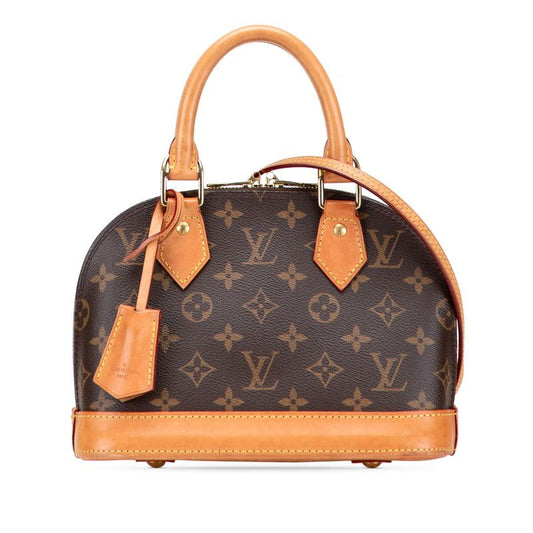 Louis Vuitton Monogram Alma BB Handbag Shoulder Bag 2WAY M46990 Brown PVC
