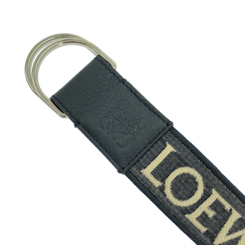 Loewe - Anagram Jacquard Belt - Unisex - Beige Navy - Men's