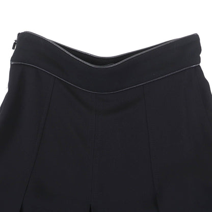 Gucci Leather Interlocking Horsebit Pleated Pants Black 36 Made — view 4