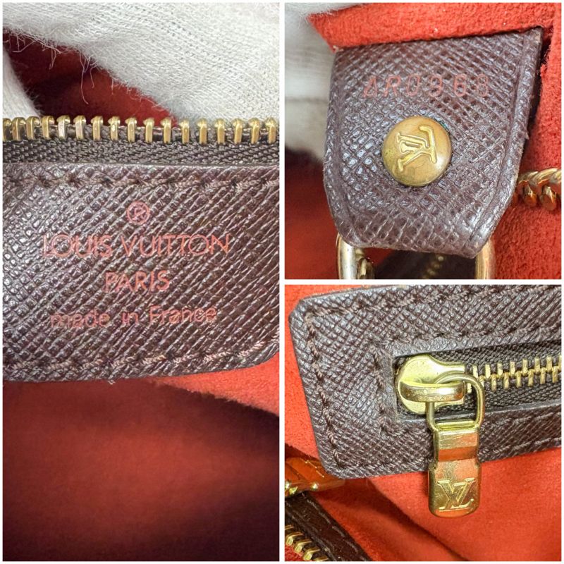 Louis Vuitton Petit Baguette Marais Mini Tote Bag Damier Leather Brown Shoulder