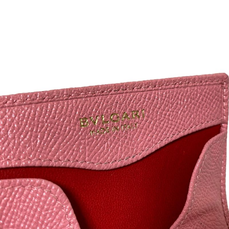 Bvlgari Coin Case Bvlgari Pink Leather