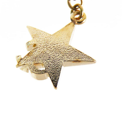 Chanel CC Logo Star Earrings Gold Metal Resin Glitter — view 4