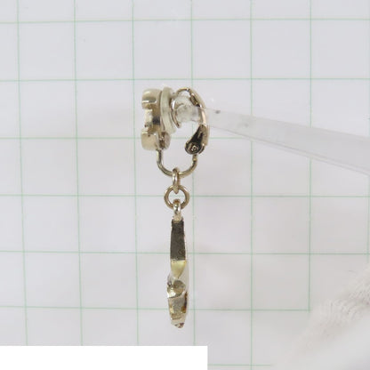 Chanel CC Logo Star Earrings Gold Metal Resin Glitter — view 8