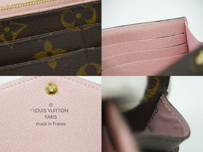 Authentic Louis Vuitton LV Portefeuille Sarah Monogram Long Wallet Brown M62235