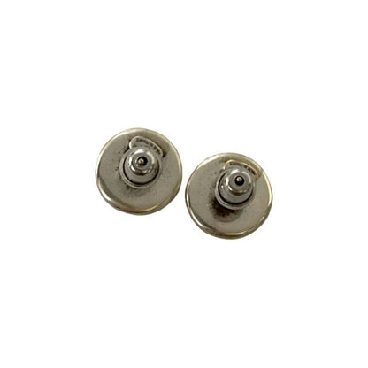 Chanel Vintage Coco Mark Motif Plated Earrings Accessories 00T