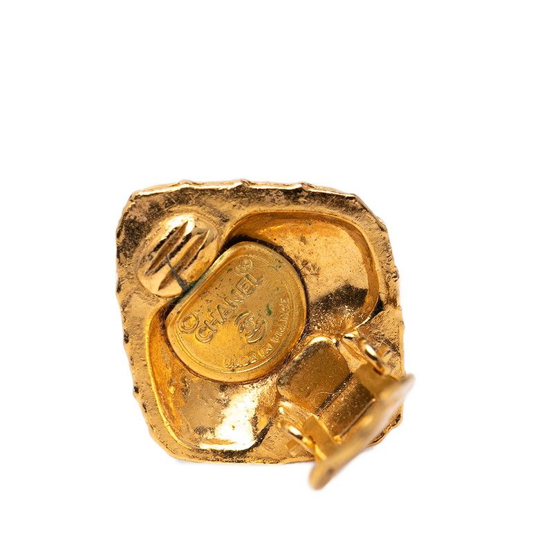 Chanel Rhombus Motif Gold Plated Ladies Chanel