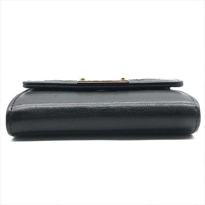Chanel Logo Quilted Wallet Coin Case Black